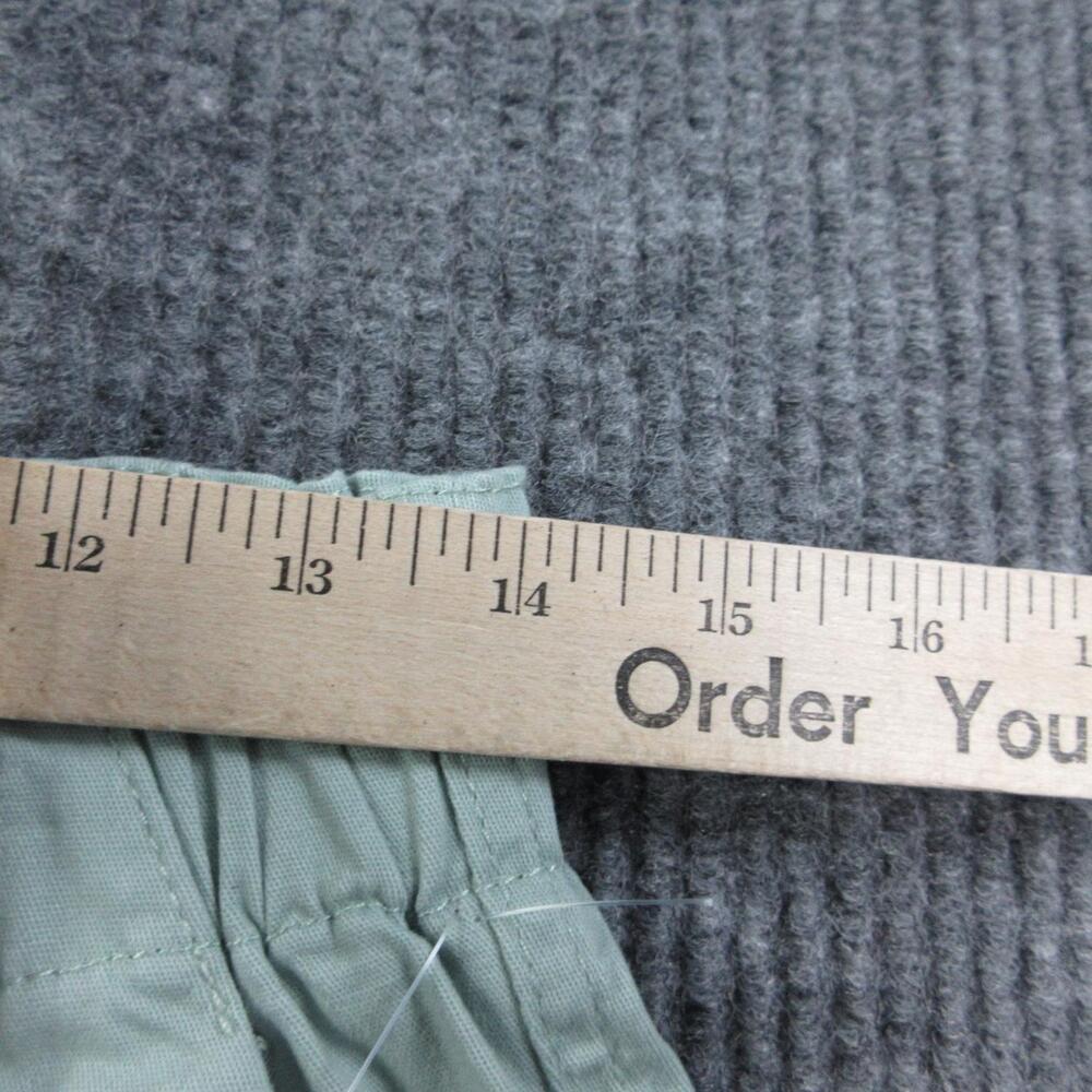 Democracy Pants Womens 6 Green Chino Relaxed Pull On Elastic Pockets 28x29.5 NWT - Picture 5 of 16